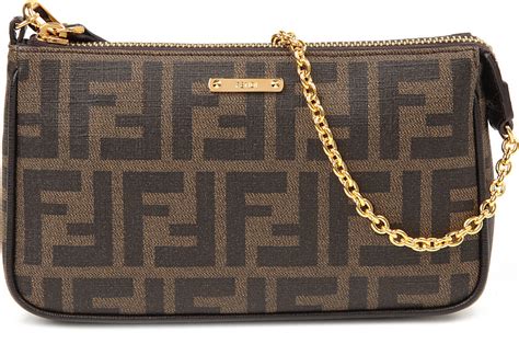 fendi brown pouch|Fendi pack small pouch.